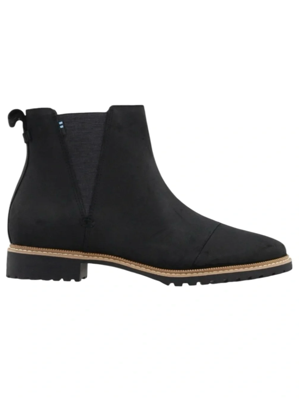 TOMS Black Suede Lug Sole Boots